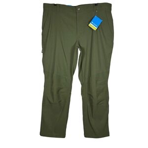 NWT COLUMBIA Men's Jasper Butte Omni Shield Pants, Hunter Green, Size 40/30